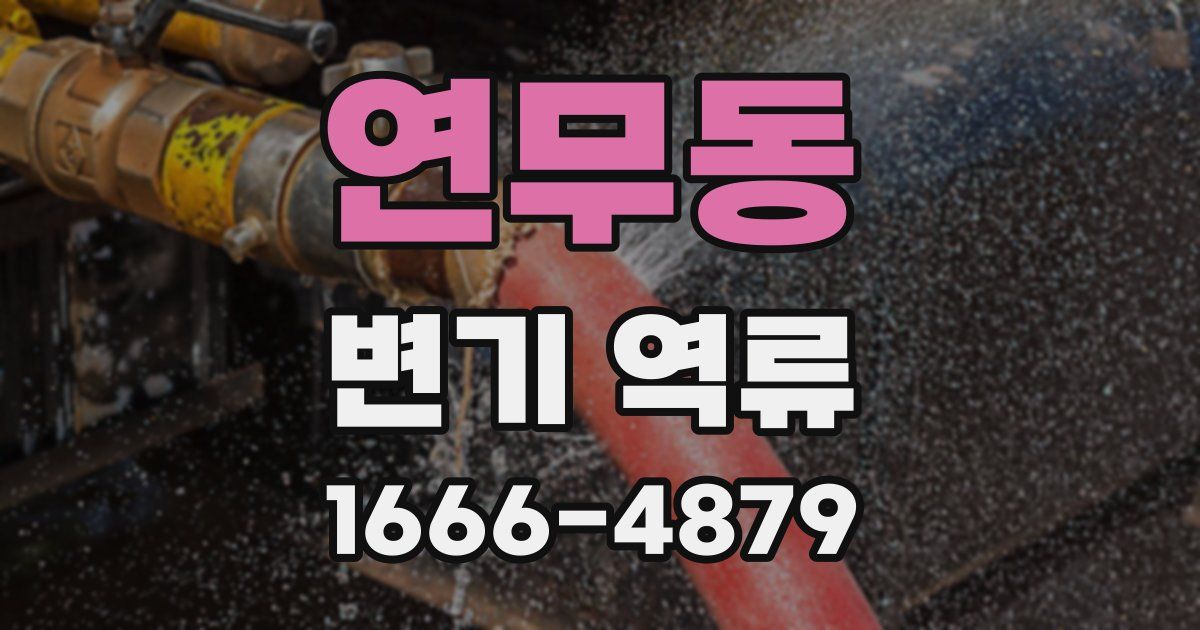 연무동 변기 역류