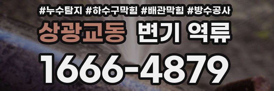 상광교동 변기 역류