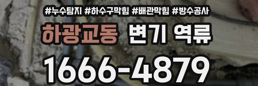 하광교동 변기 역류
