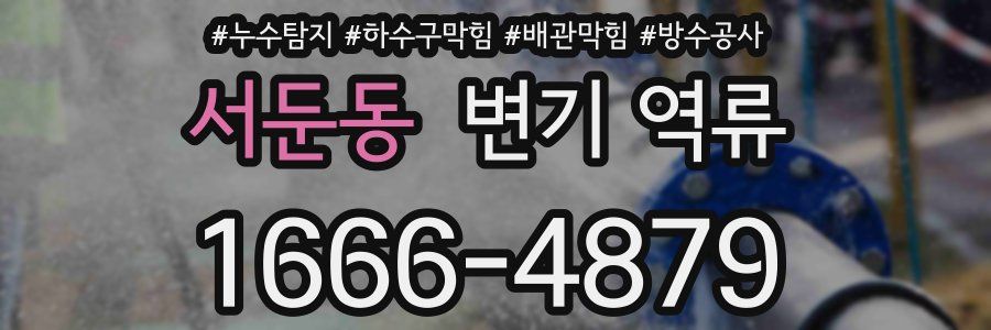 서둔동 변기 역류