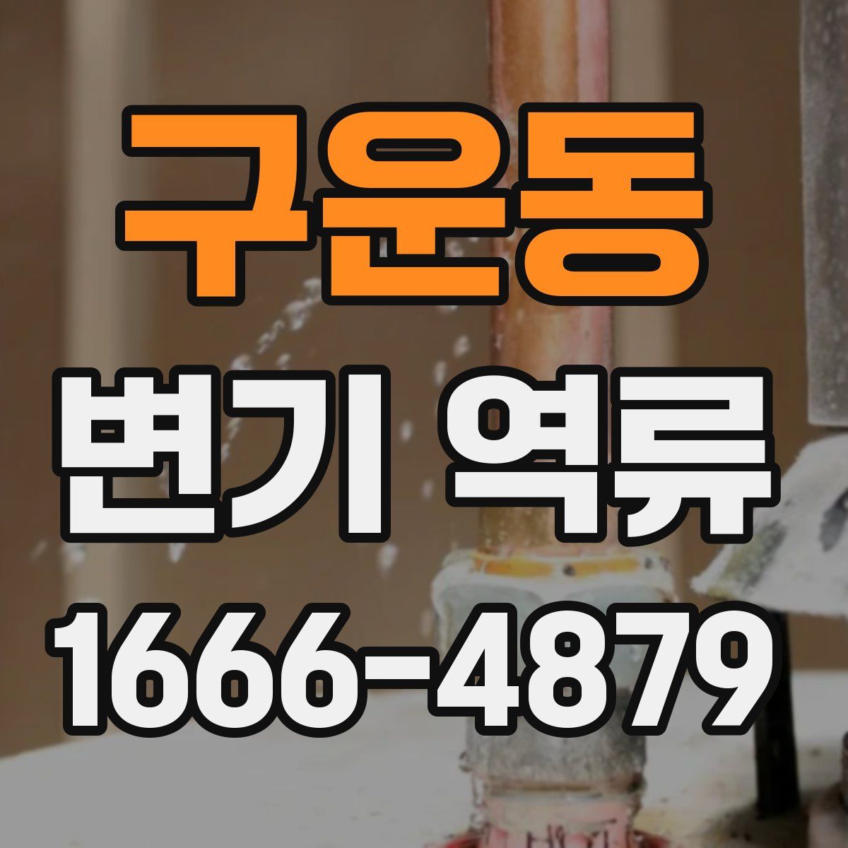 구운동 변기 역류