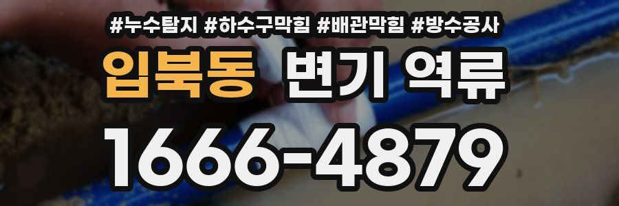 입북동 변기 역류