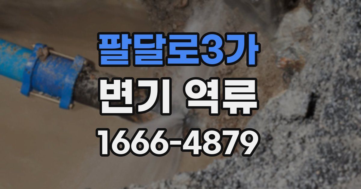 팔달로3가 변기 역류