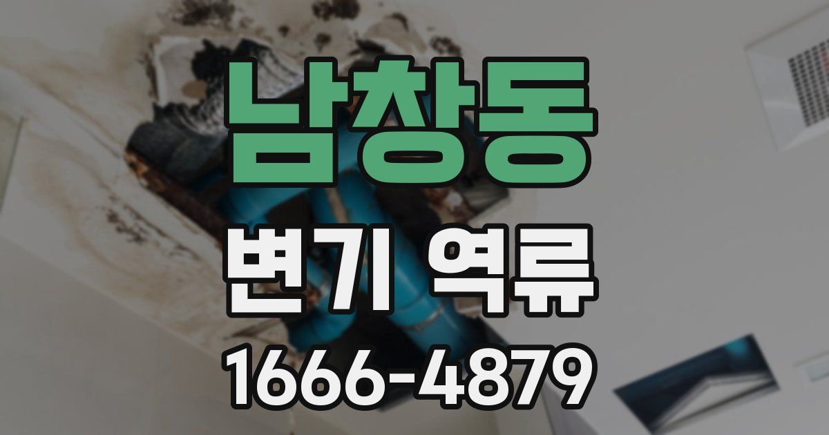 남창동 변기 역류