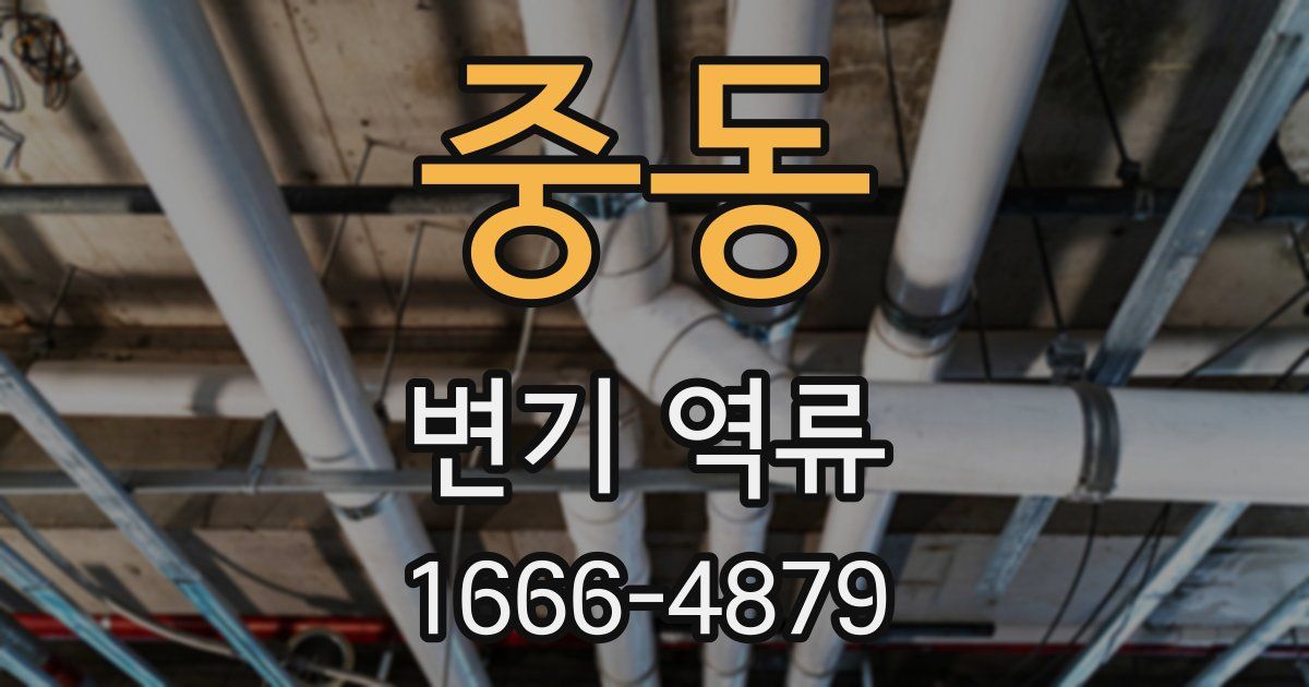 중동 변기 역류