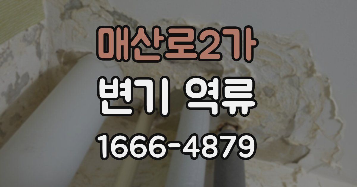 매산로2가 변기 역류