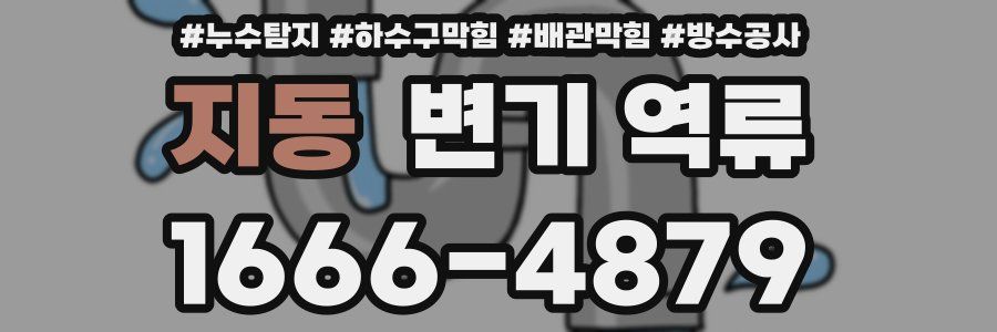 지동 변기 역류