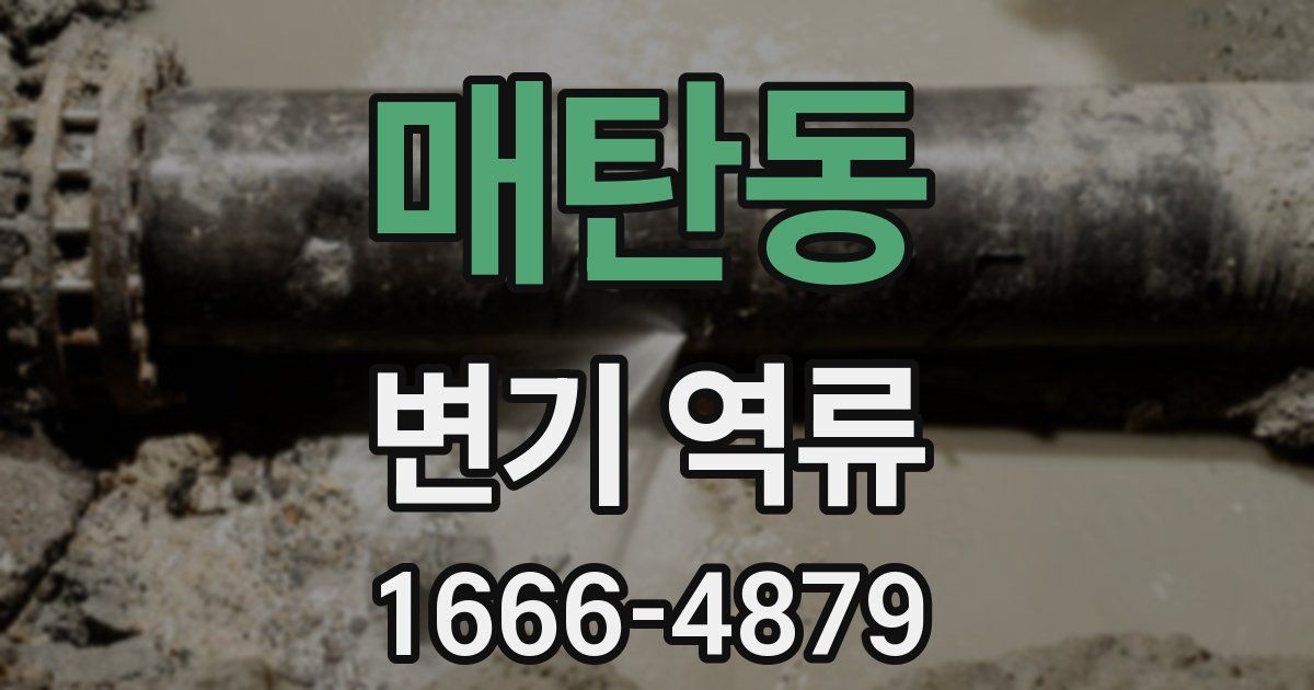 매탄동 변기 역류