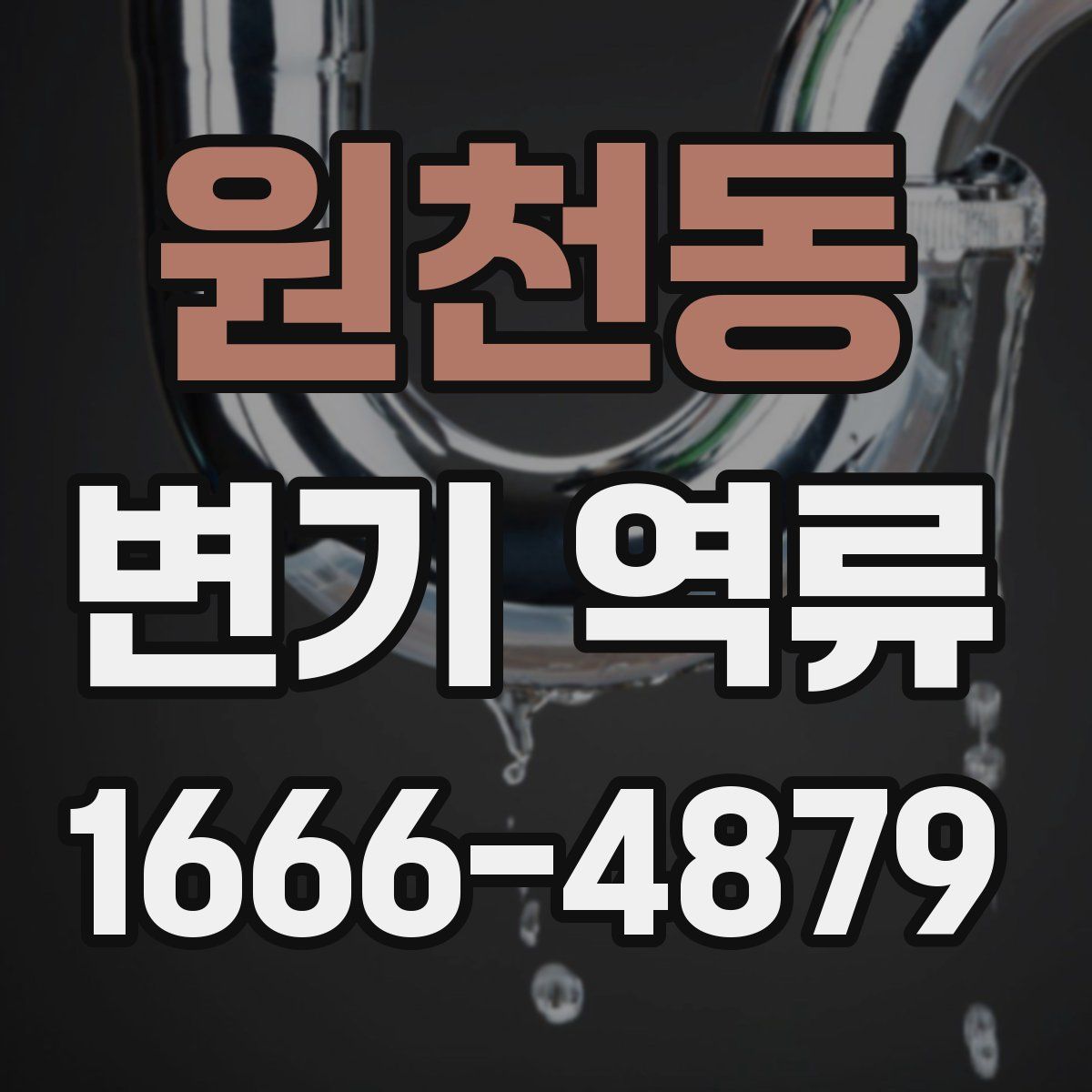 원천동 변기 역류