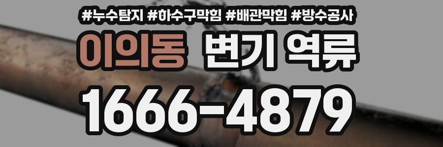 이의동 변기 역류