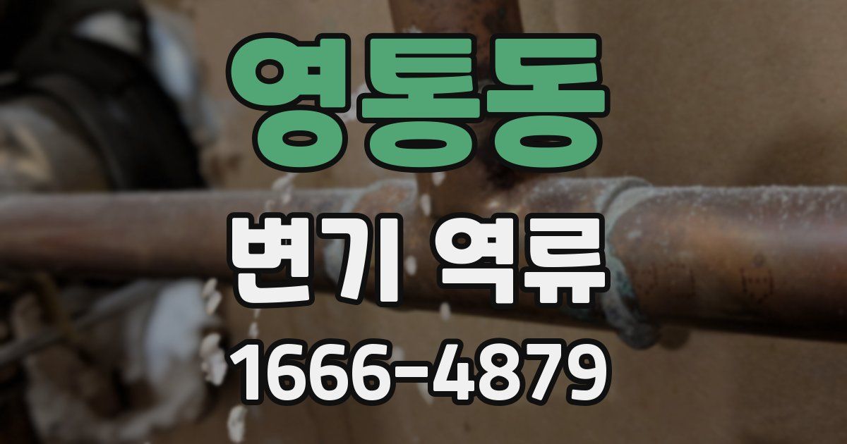 영통동 변기 역류