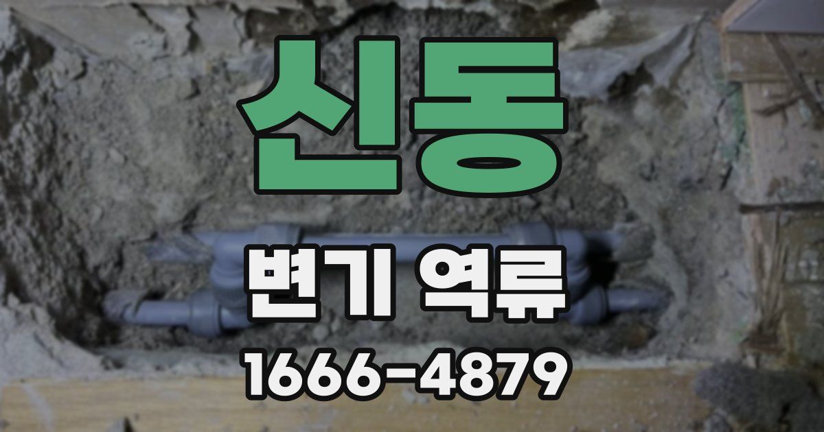신동 변기 역류