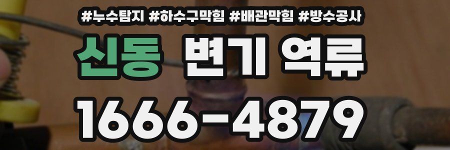 신동 변기 역류