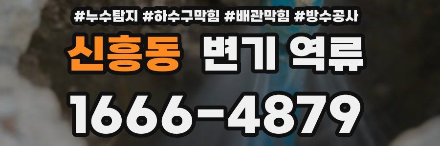 신흥동 변기 역류