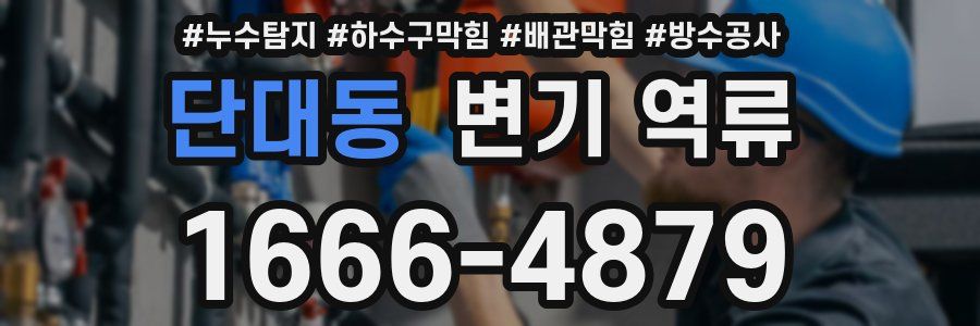 단대동 변기 역류