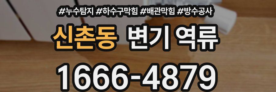 신촌동 변기 역류