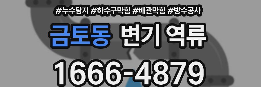 금토동 변기 역류