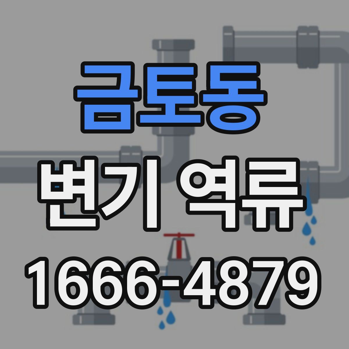 금토동 변기 역류