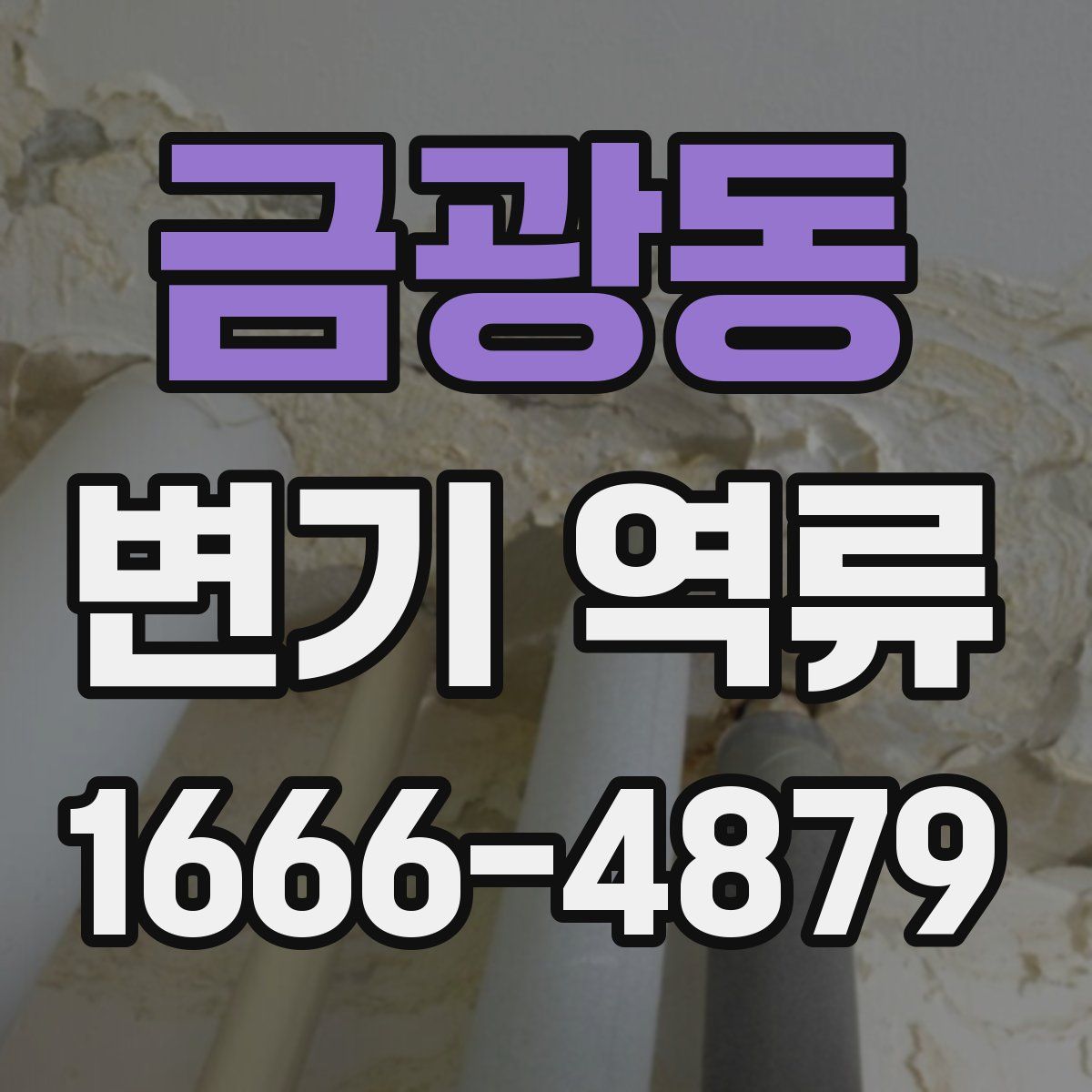 금광동 변기 역류