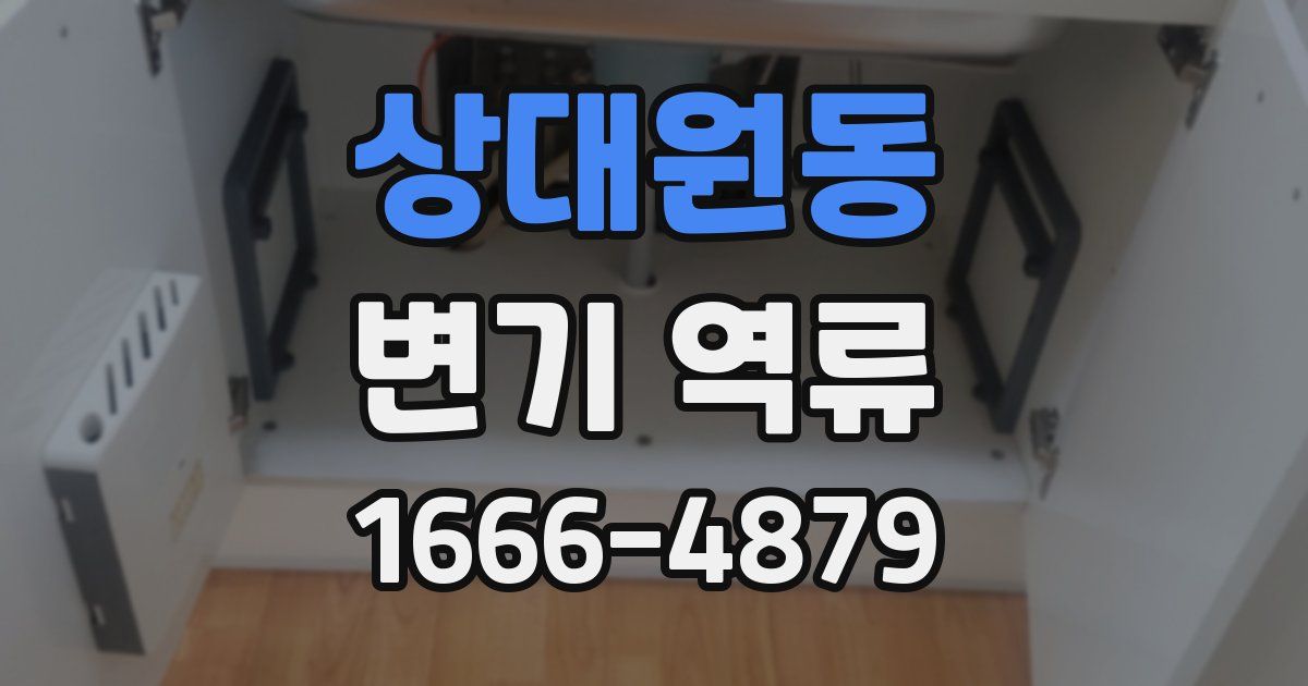 상대원동 변기 역류