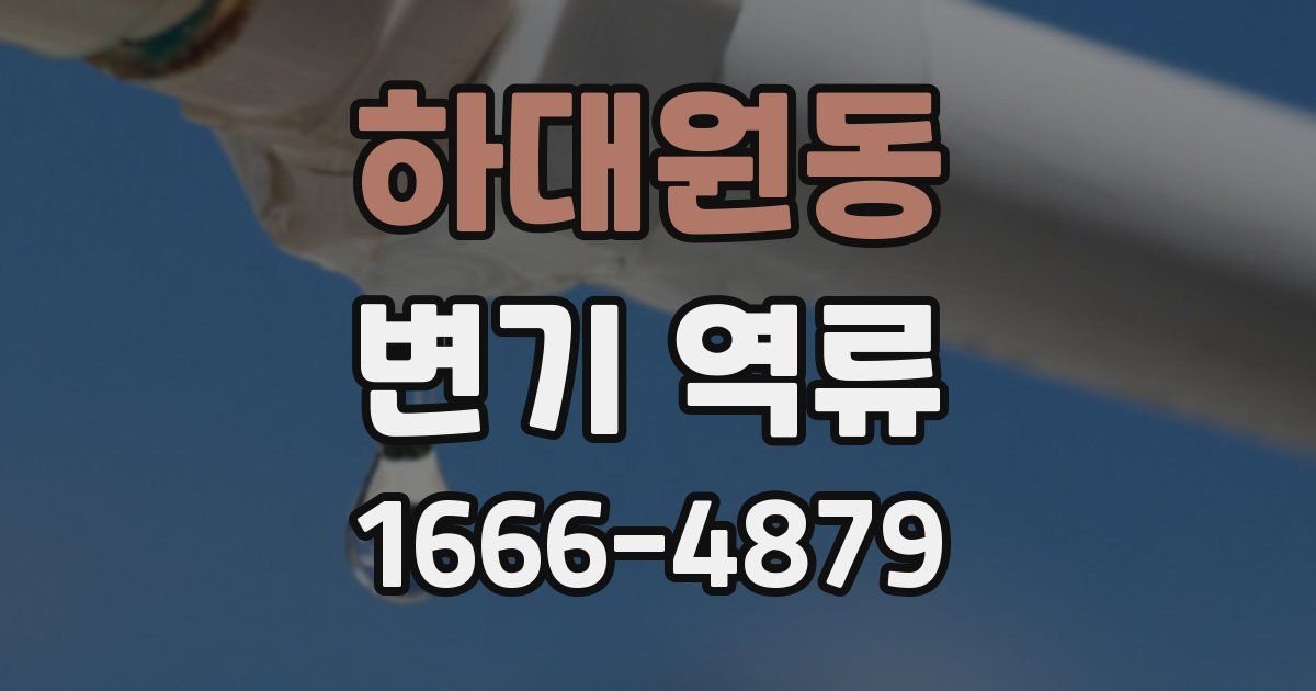 하대원동 변기 역류