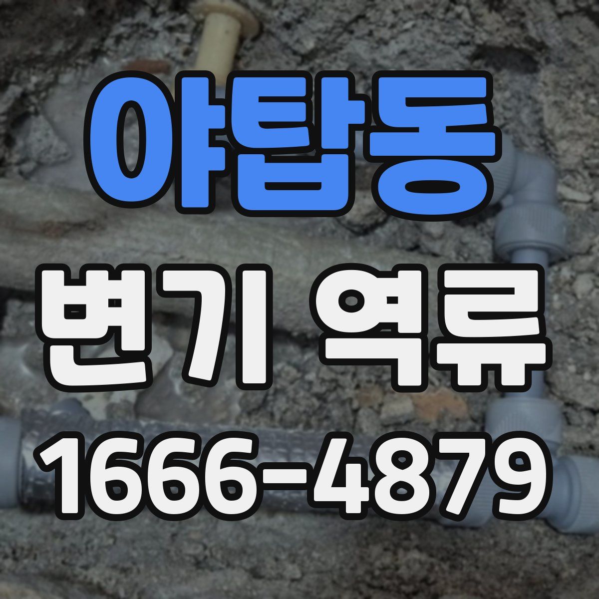 야탑동 변기 역류