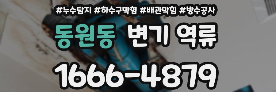 동원동 변기 역류