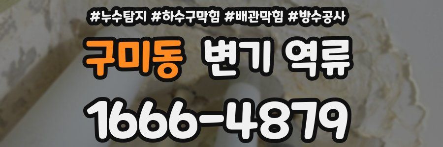 구미동 변기 역류