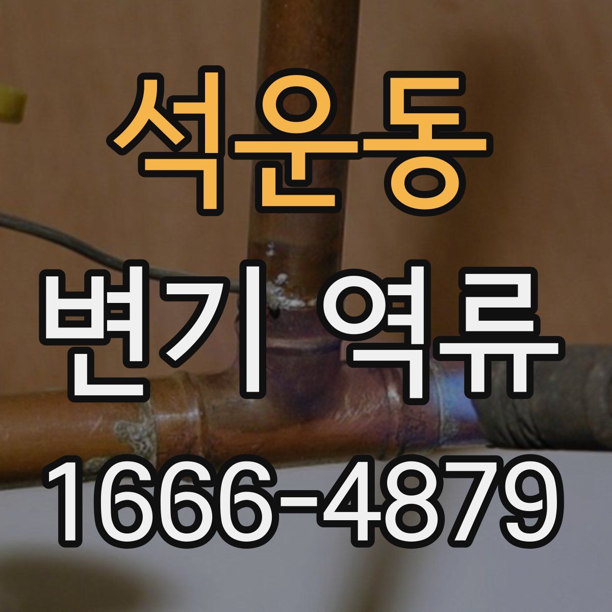 석운동 변기 역류