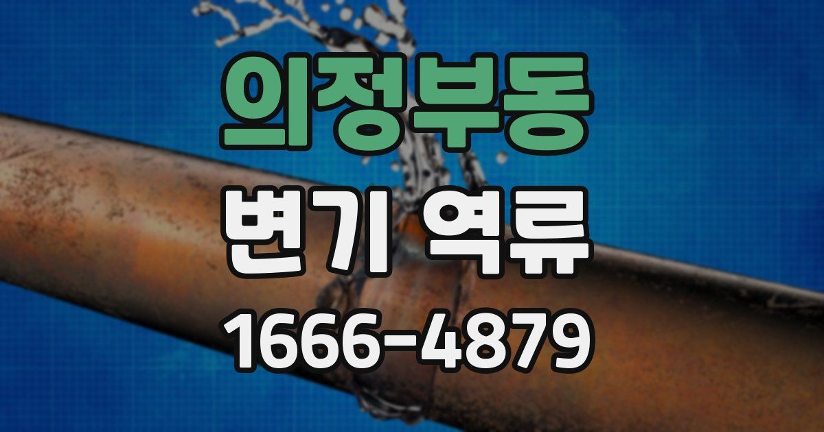 의정부동 변기 역류