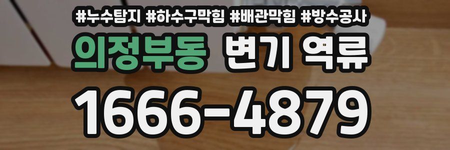 의정부동 변기 역류