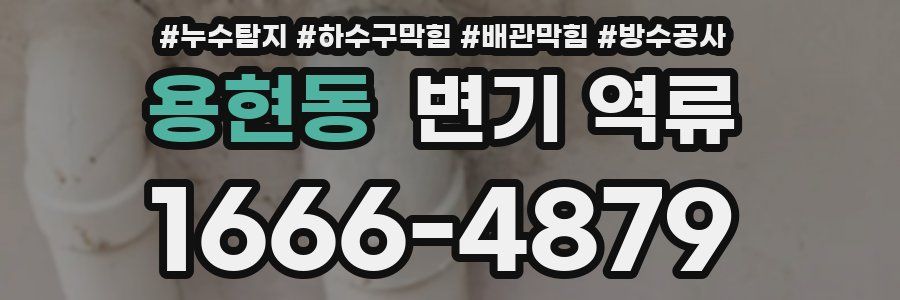 용현동 변기 역류