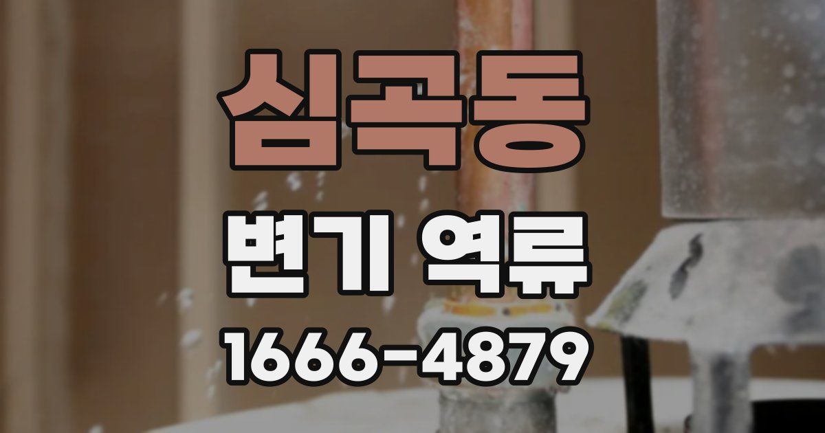 심곡동 변기 역류