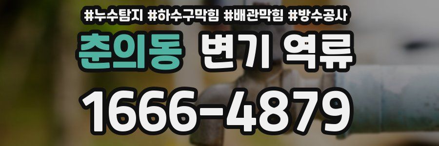 춘의동 변기 역류