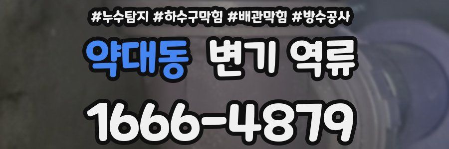 약대동 변기 역류
