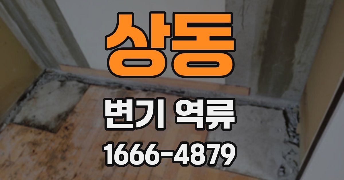 상동 변기 역류