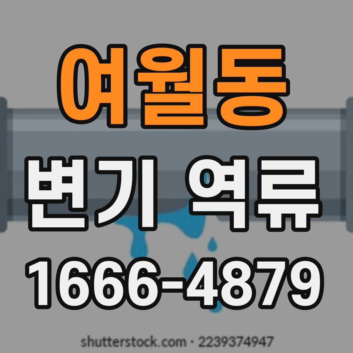여월동 변기 역류