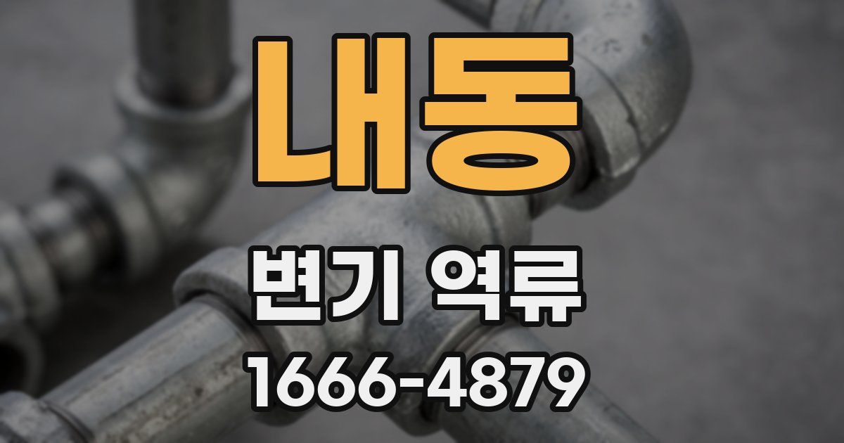 내동 변기 역류
