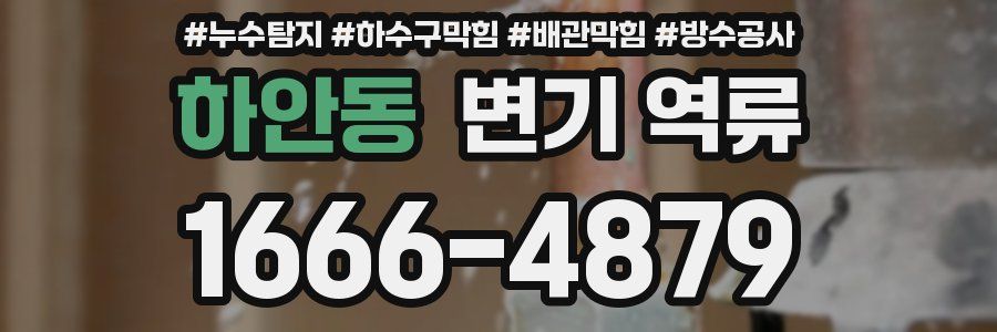 하안동 변기 역류