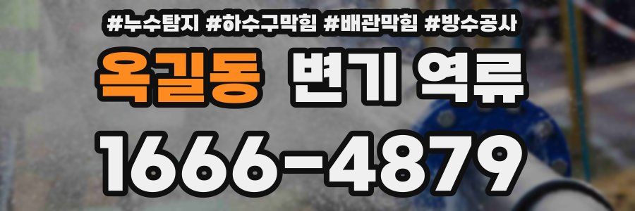 옥길동 변기 역류