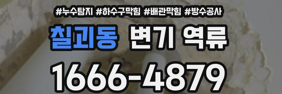 칠괴동 변기 역류
