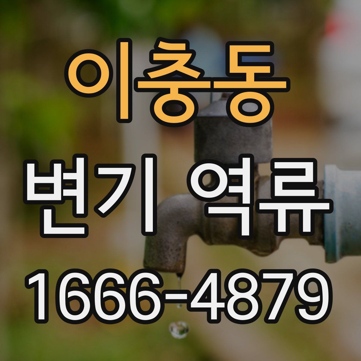 이충동 변기 역류