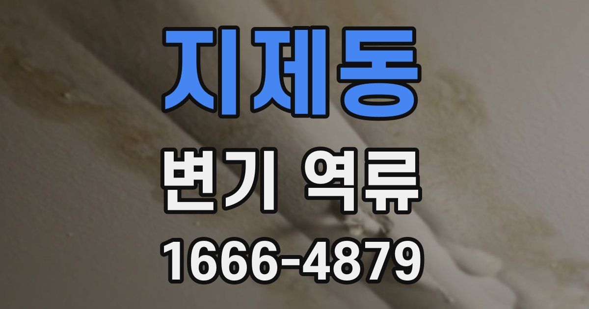 지제동 변기 역류