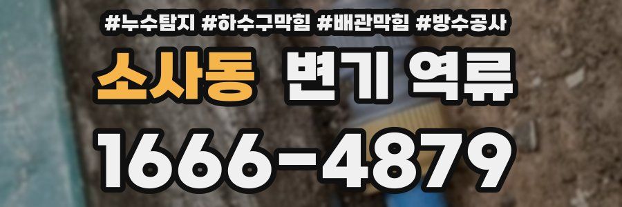 소사동 변기 역류