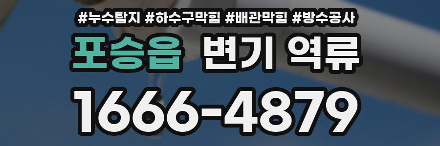 포승읍 변기 역류