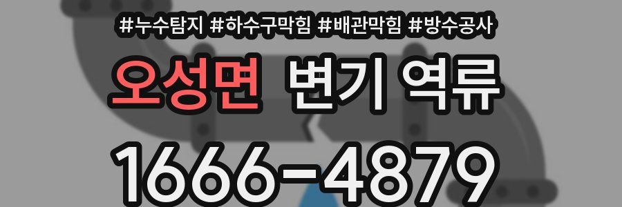 오성면 변기 역류