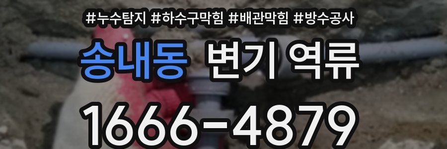 송내동 변기 역류