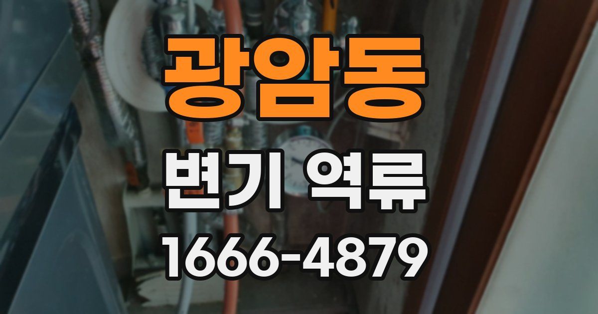 광암동 변기 역류