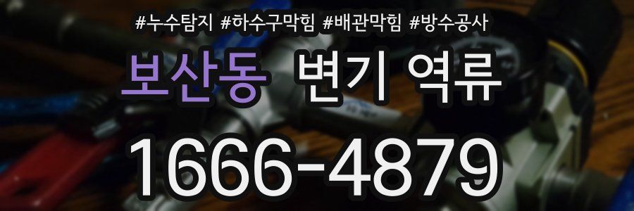 보산동 변기 역류