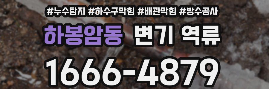 하봉암동 변기 역류